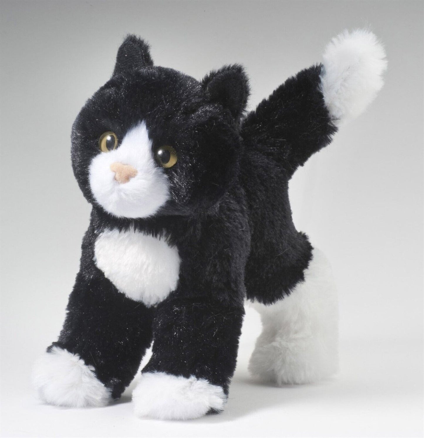 Douglas Cuddle Snippy Black & White Cat 8" Plush Stuffed Animal Toy #4092