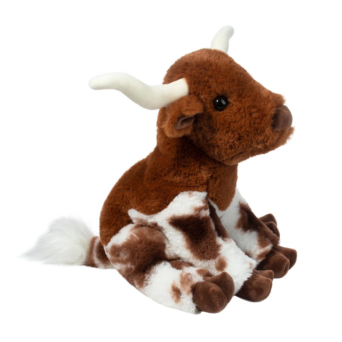 Douglas Cuddle Bixbie Soft Texas Longhorn Bull 9" Plush Stuffed Animal Toy #4624