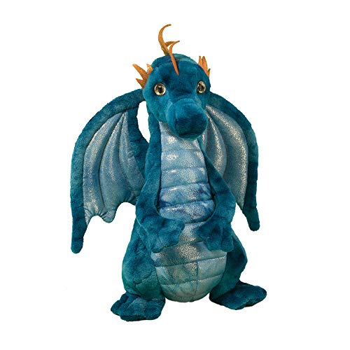 Douglas Cuddle Zander Blue Dragon 12" Plush Stuffed Animal Toy #823