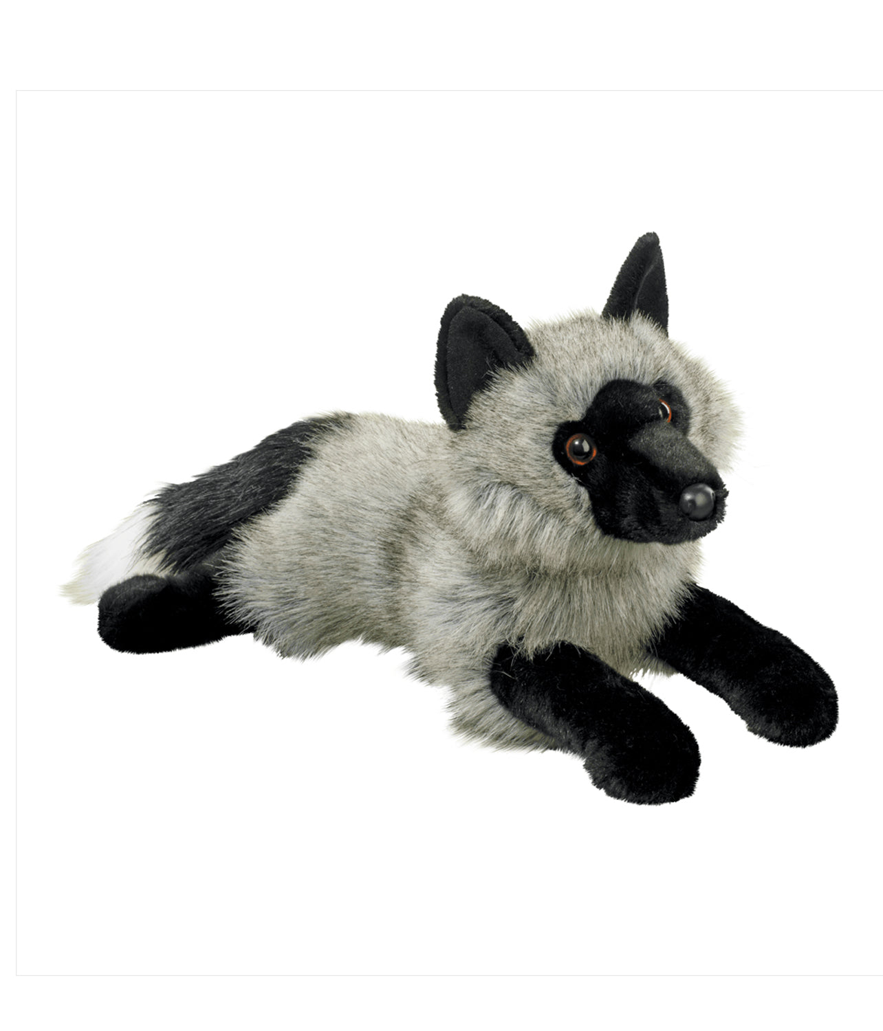 Douglas Cuddle Toys Sterling Silver Fox #4520 Stuffed Animal Toy Brand New