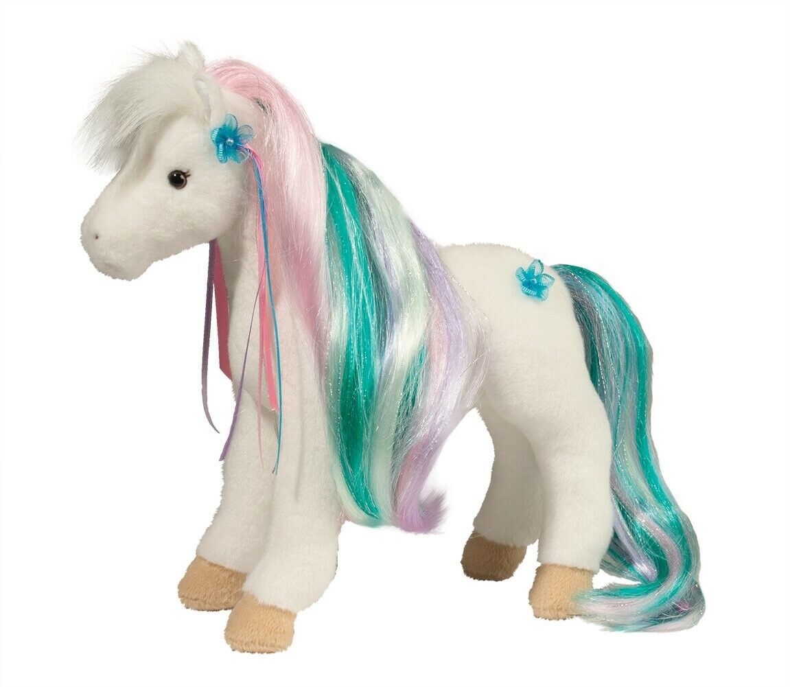Douglas Cuddle Toys Rainbow Princess Horse #763 Stuffed Animal Toy