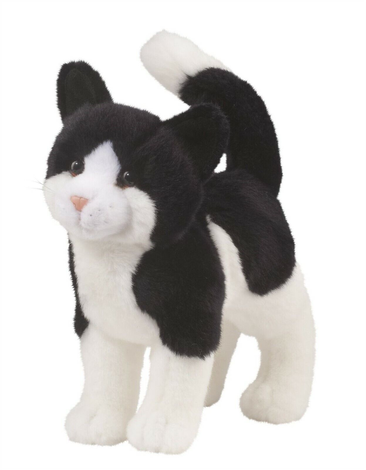 Douglas Cuddle Toys Scooter Black & White Cat # 1868 Stuffed Animal Toy