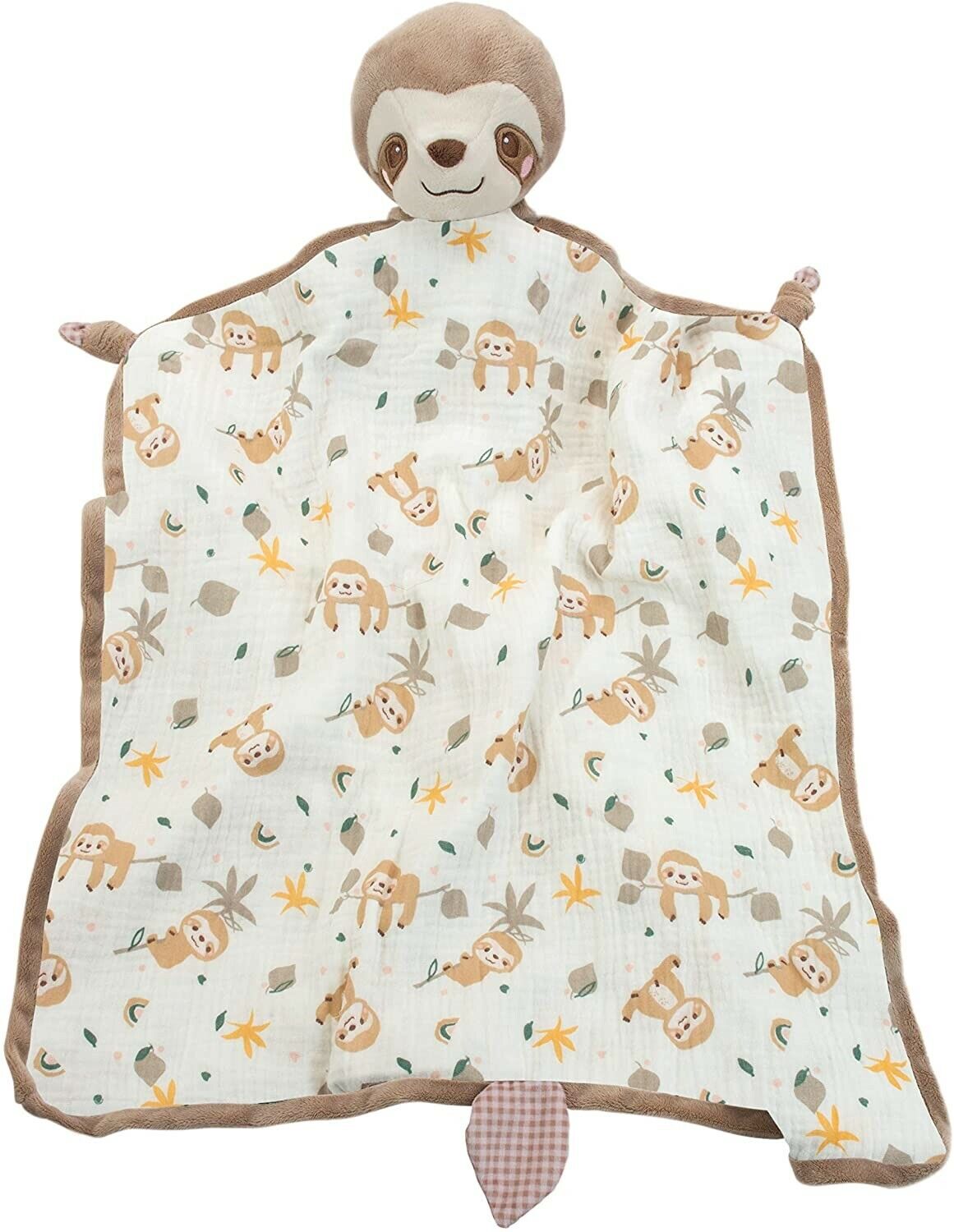 Douglas Cuddle Toys Stanley Sloth Blanki Lovey Blanket #6609 Brand New
