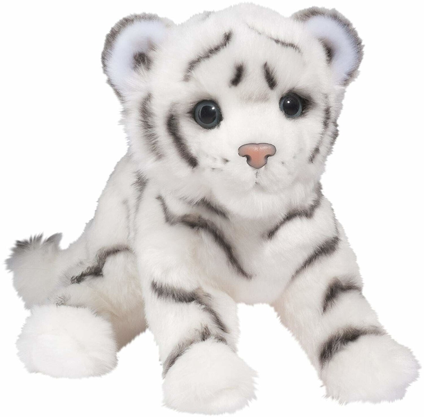 Douglas Cuddle Toys Silky White Tiger # 1870 Stuffed Animal Toy