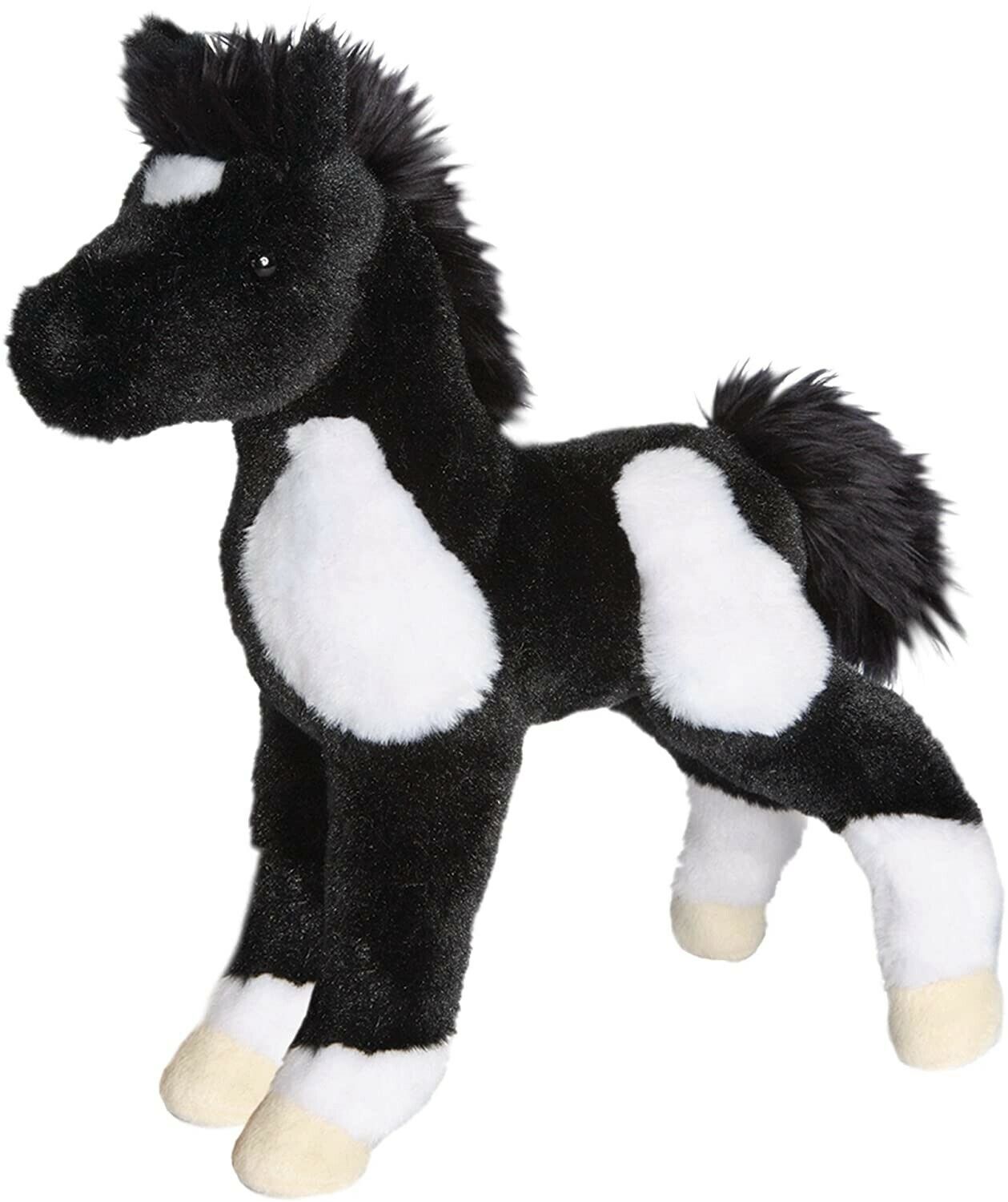 Douglas Runner Black & White Paint Foal Plush Stuffed Animal