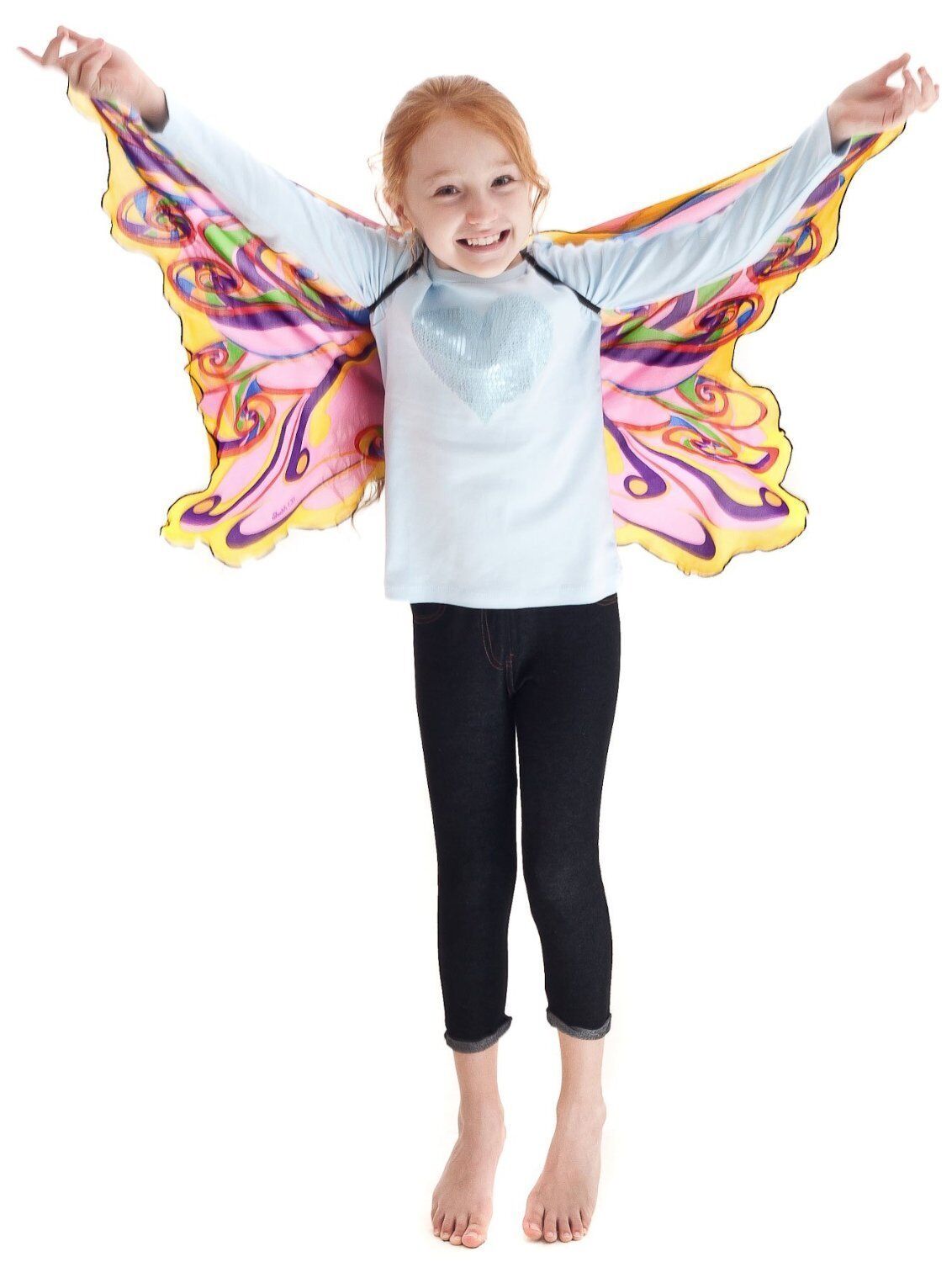 Rainbow glitter fairy wings, representing the Costume Wings collection