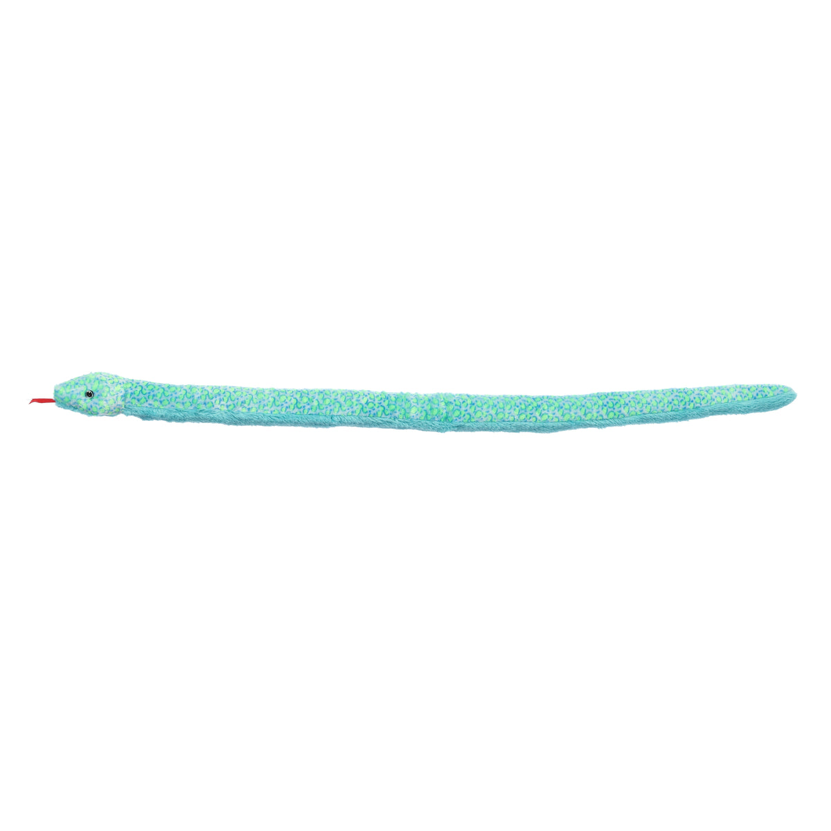 Aurora Aqua Multi Print Snake 53 inch Plush Stuffed Animal Toy