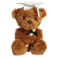 Aurora Wagner Graduation Bear White Cap 8.5 inch Plush Stuffed Animal Toy