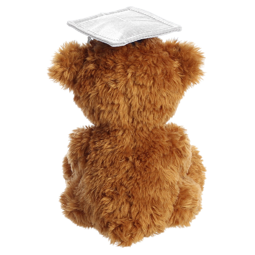Aurora Wagner Graduation Bear White Cap 8.5 inch Plush Stuffed Animal Toy