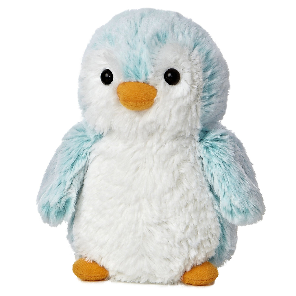 Aurora PomPom Penguin Brights Blue 6 inch Plush Stuffed Animal Toy