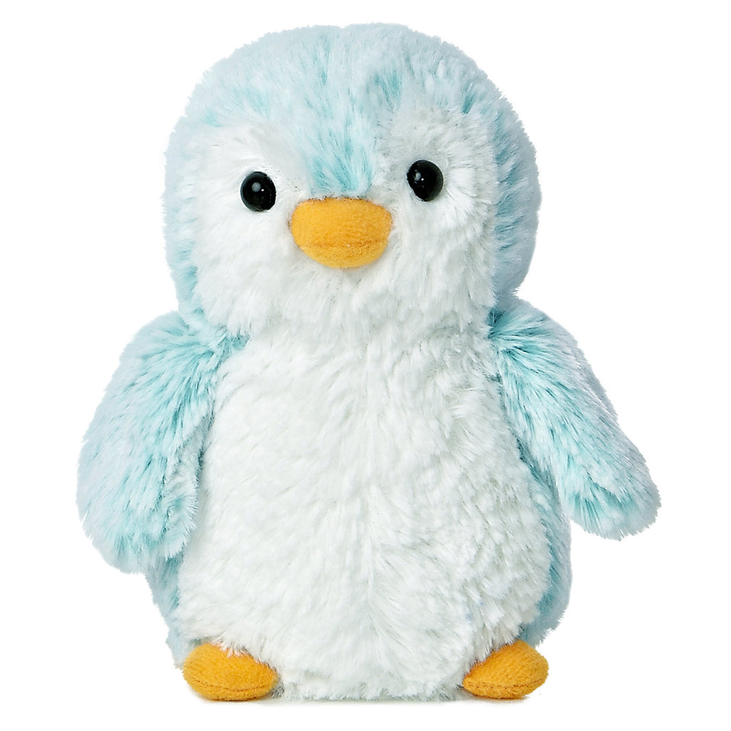 Aurora PomPom Penguin Brights Blue 6 inch Plush Stuffed Animal Toy