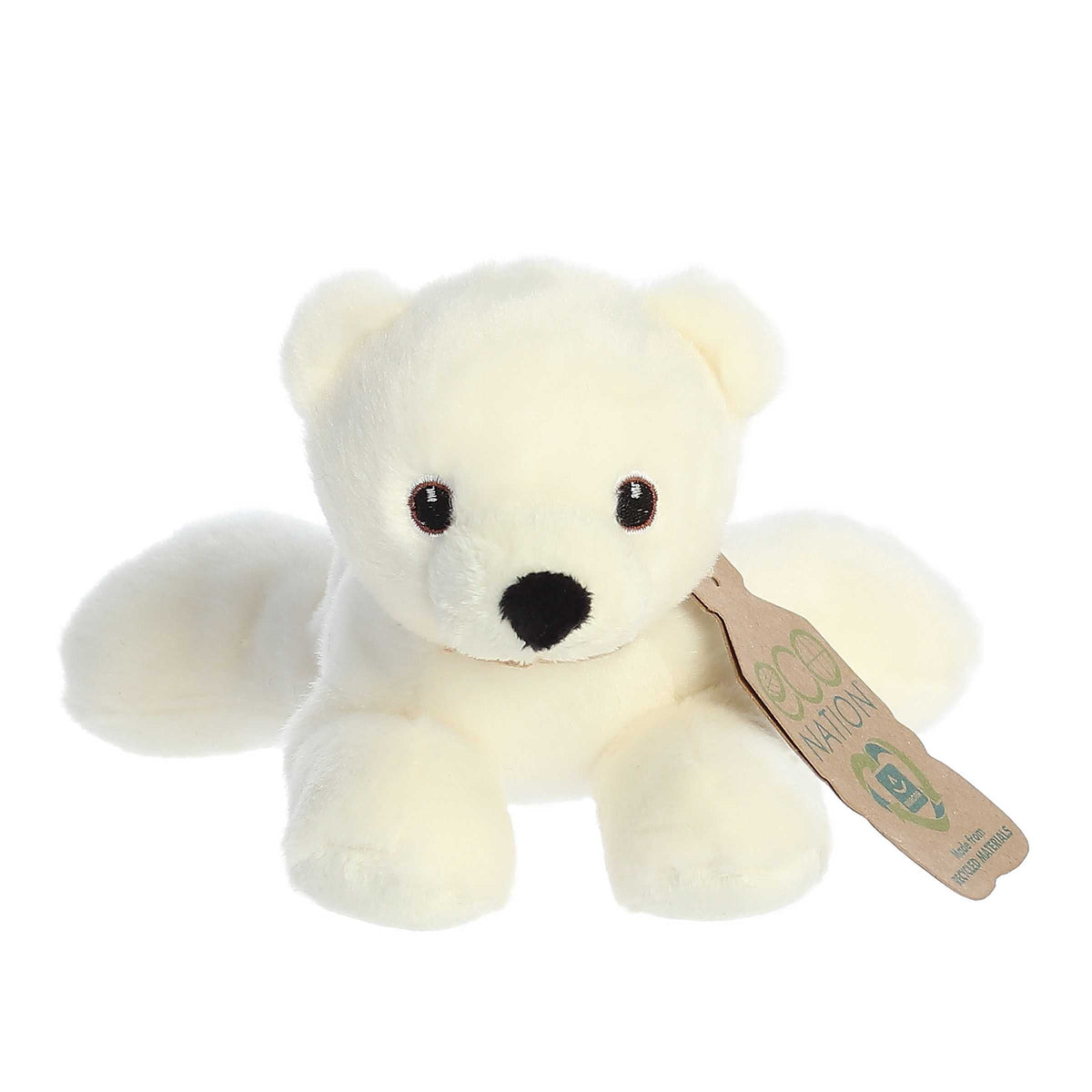 Aurora 8" Eco Softies Polar Bear Plush Stuffed Animal Toy #35134