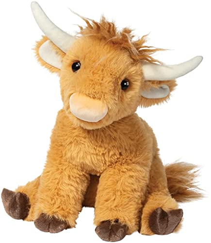 Douglas Cuddle Mini Scottie Soft Highland Cow 7" Plush Stuffed Animal Toy #4494