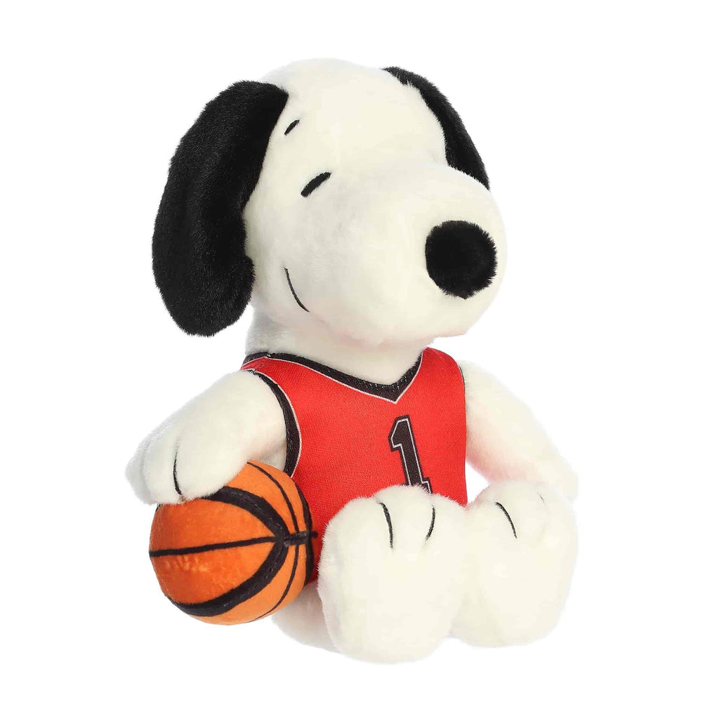 Aurora 8" Peanuts Basketball Snoopy Plush Stuffed Animal Toy #40555