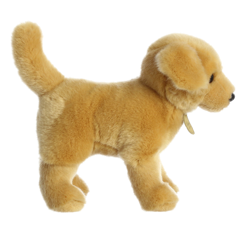 Aurora Realistic Miyoni Yellow Labrador Plush Stuffed Animal Toy 10" #26399