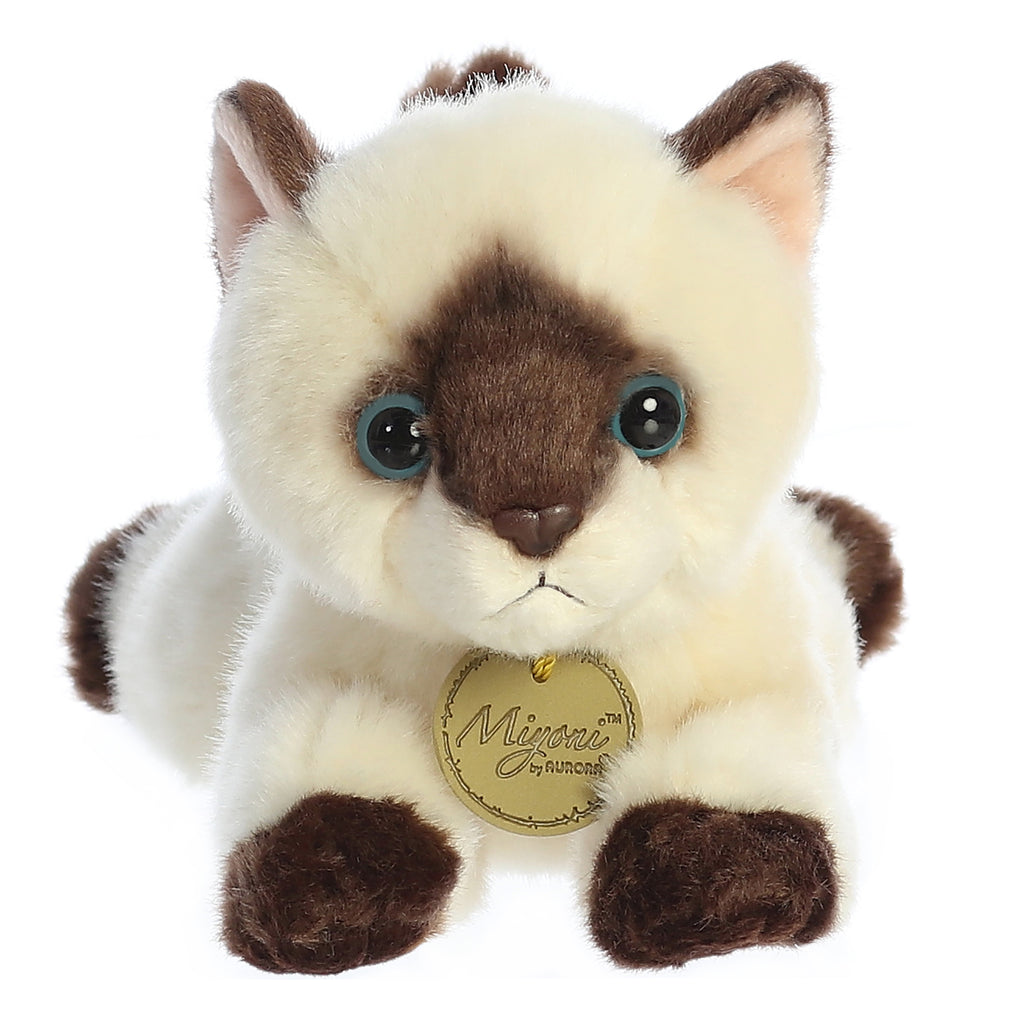 Aurora Miyoni Siamese Cat 8 inch Plush Stuffed Animal Toy