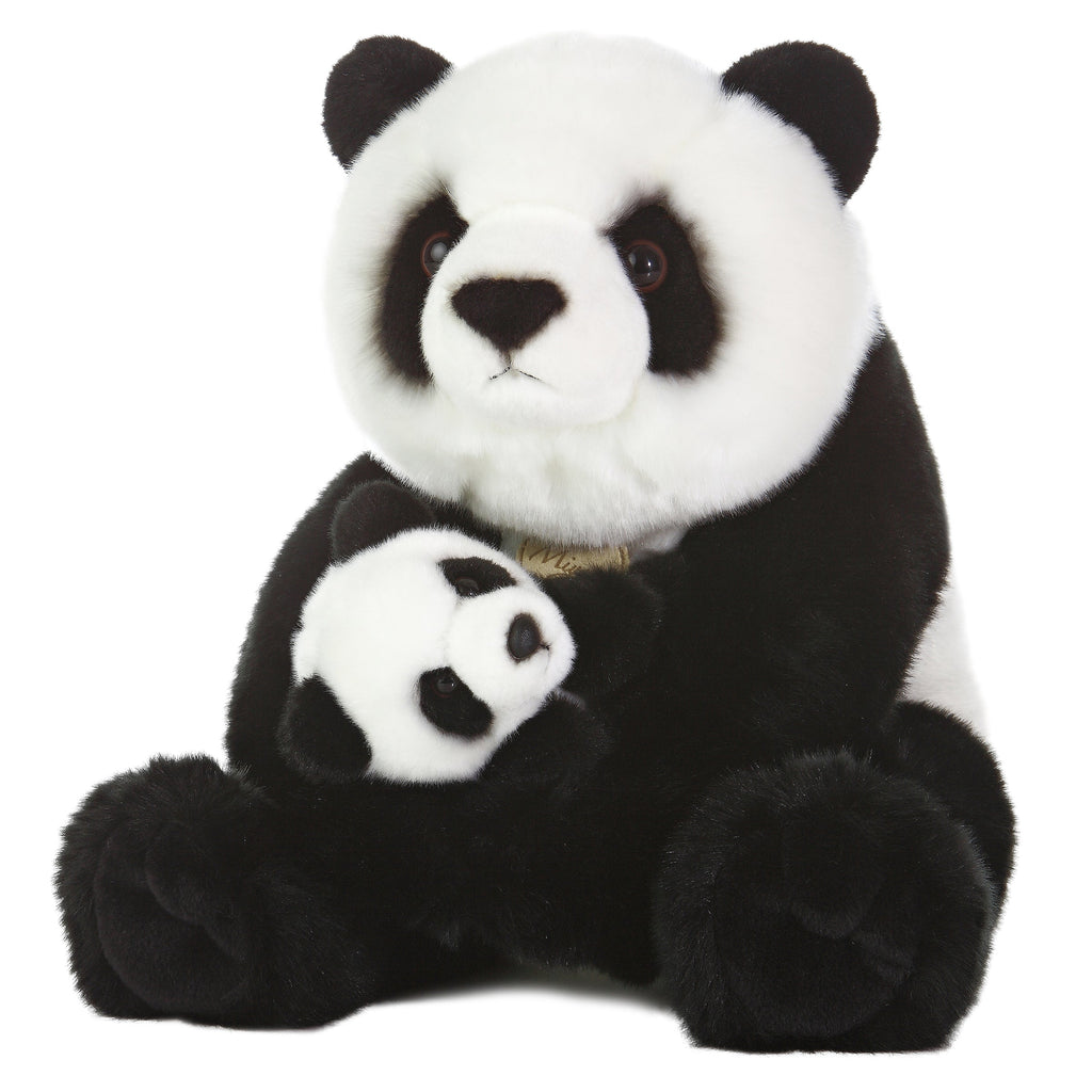 Aurora Miyoni Panda with Cub 15 inch Plush Stuffed Animal Toy