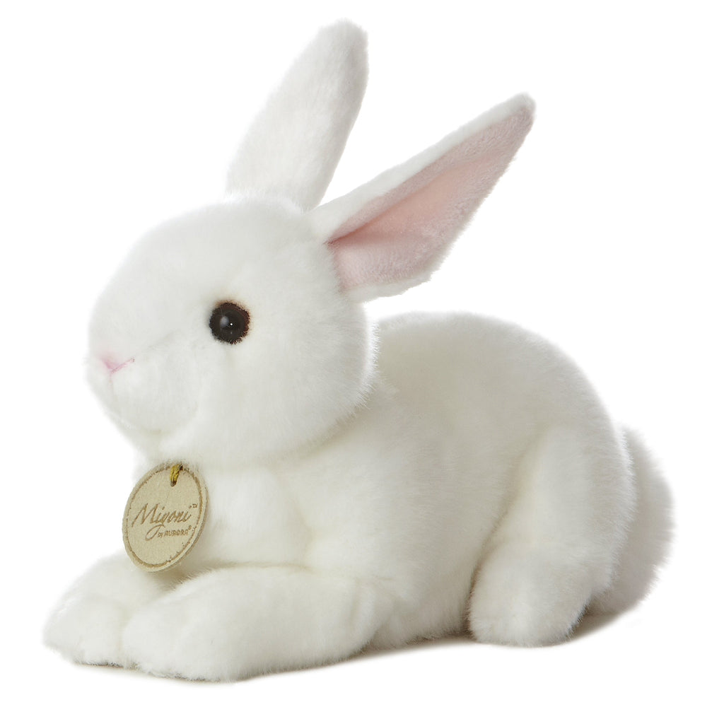 Aurora Miyoni American White Rabbit 8 inch Plush Stuffed Animal Toy