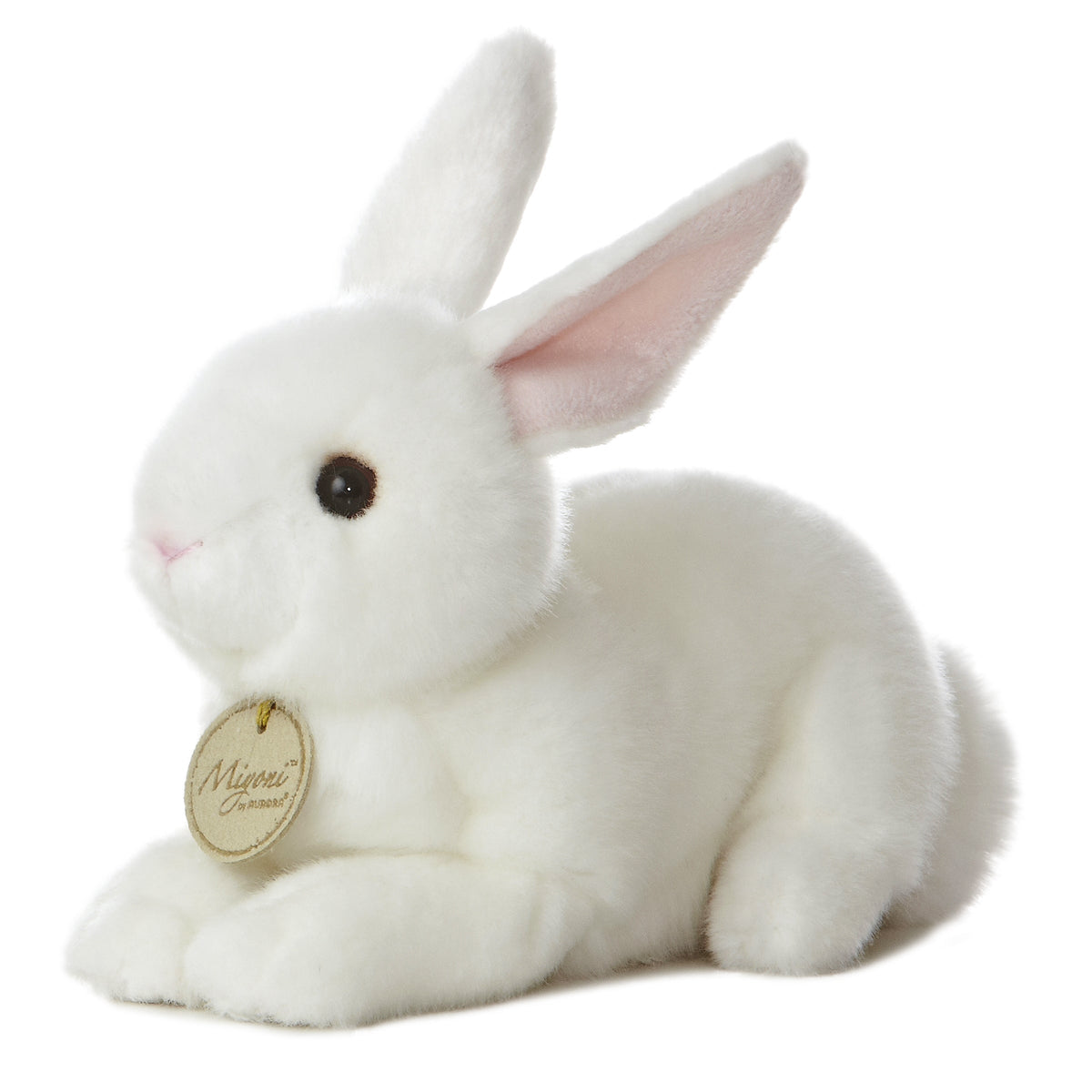 Aurora Miyoni American White Rabbit 8 inch Plush Stuffed Animal Toy