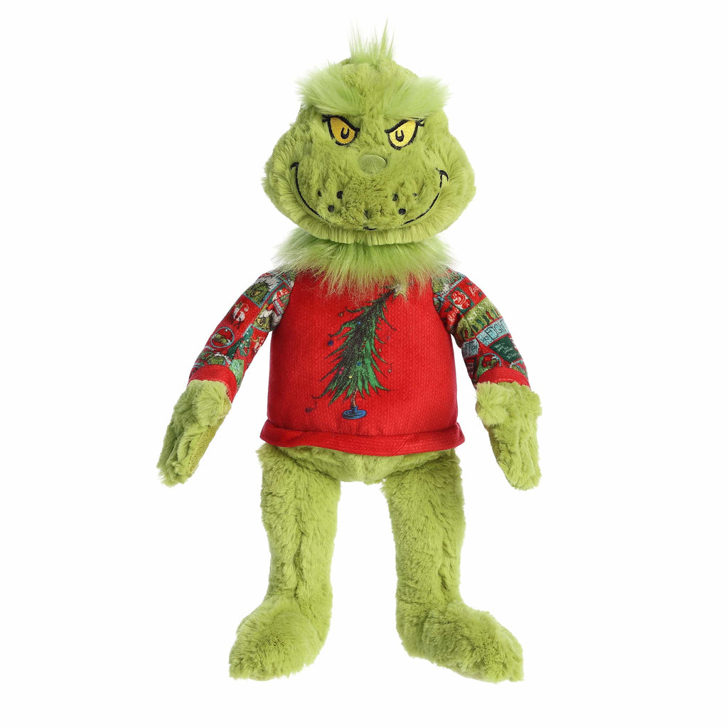 Aurora Ugly Sweater Light-Up Grinch 16 inch Plush Stuffed Animal Toy