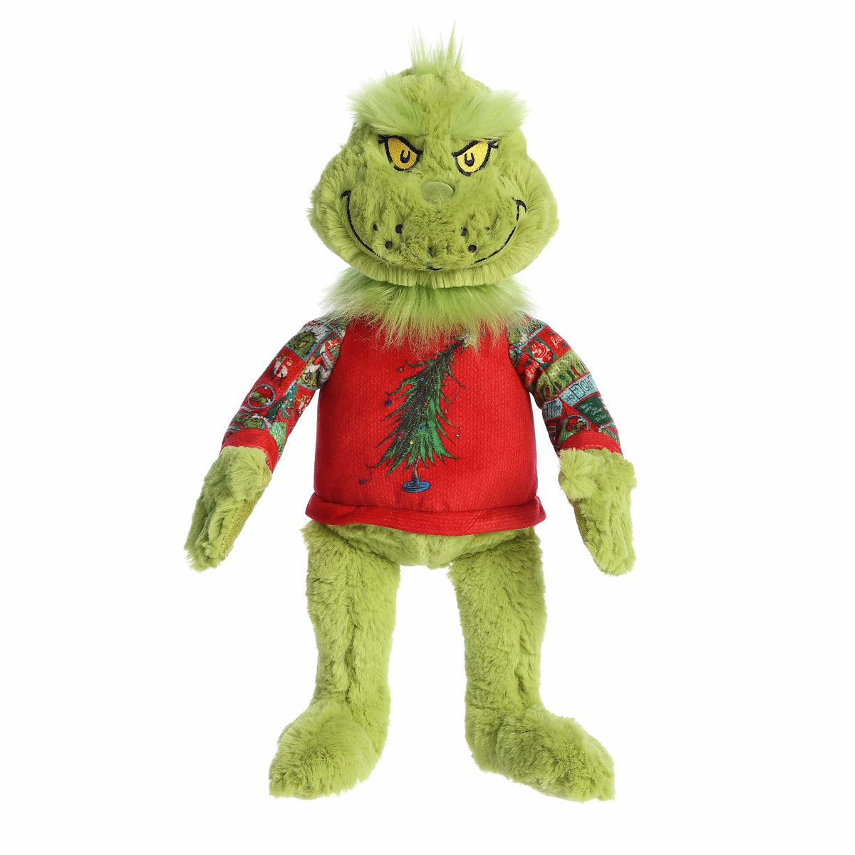 Aurora Ugly Sweater Light-Up Grinch 16 inch Plush Stuffed Animal Toy