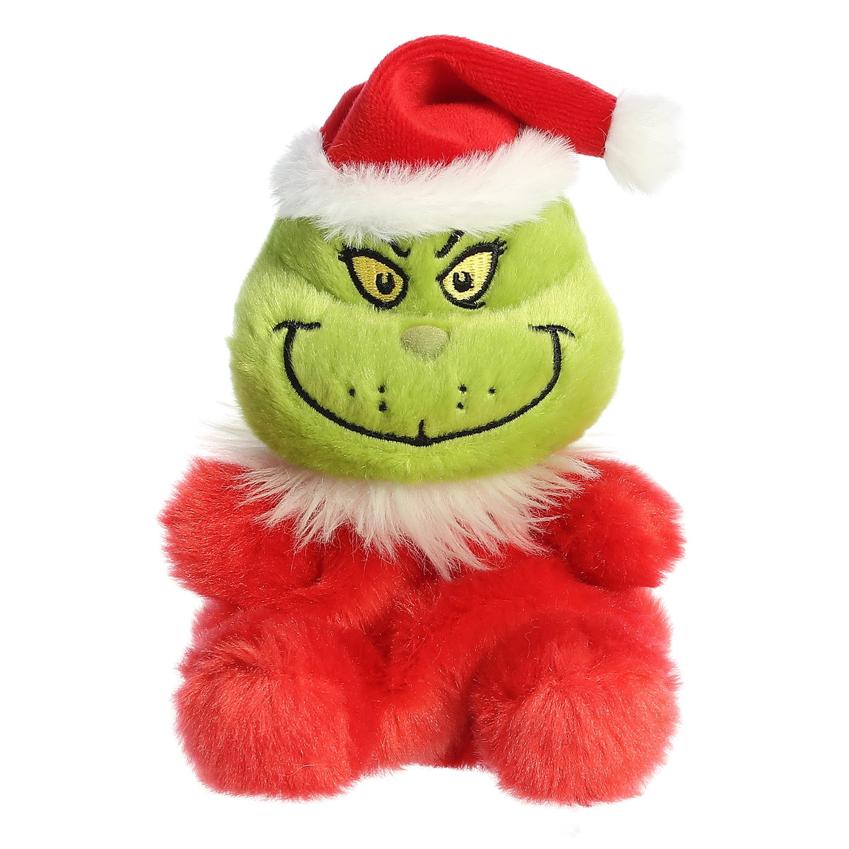 Aurora Dr. Seuss Palm Pals Santa Grinch 5 inch Plush Stuffed Animal Toy