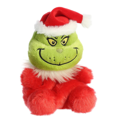 Aurora Dr. Seuss Palm Pals Santa Grinch 5 inch Plush Stuffed Animal Toy