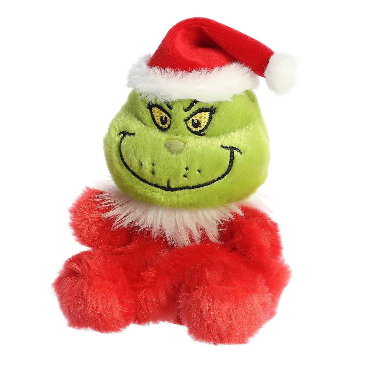 Aurora Dr. Seuss Palm Pals Santa Grinch 5 inch Plush Stuffed Animal Toy