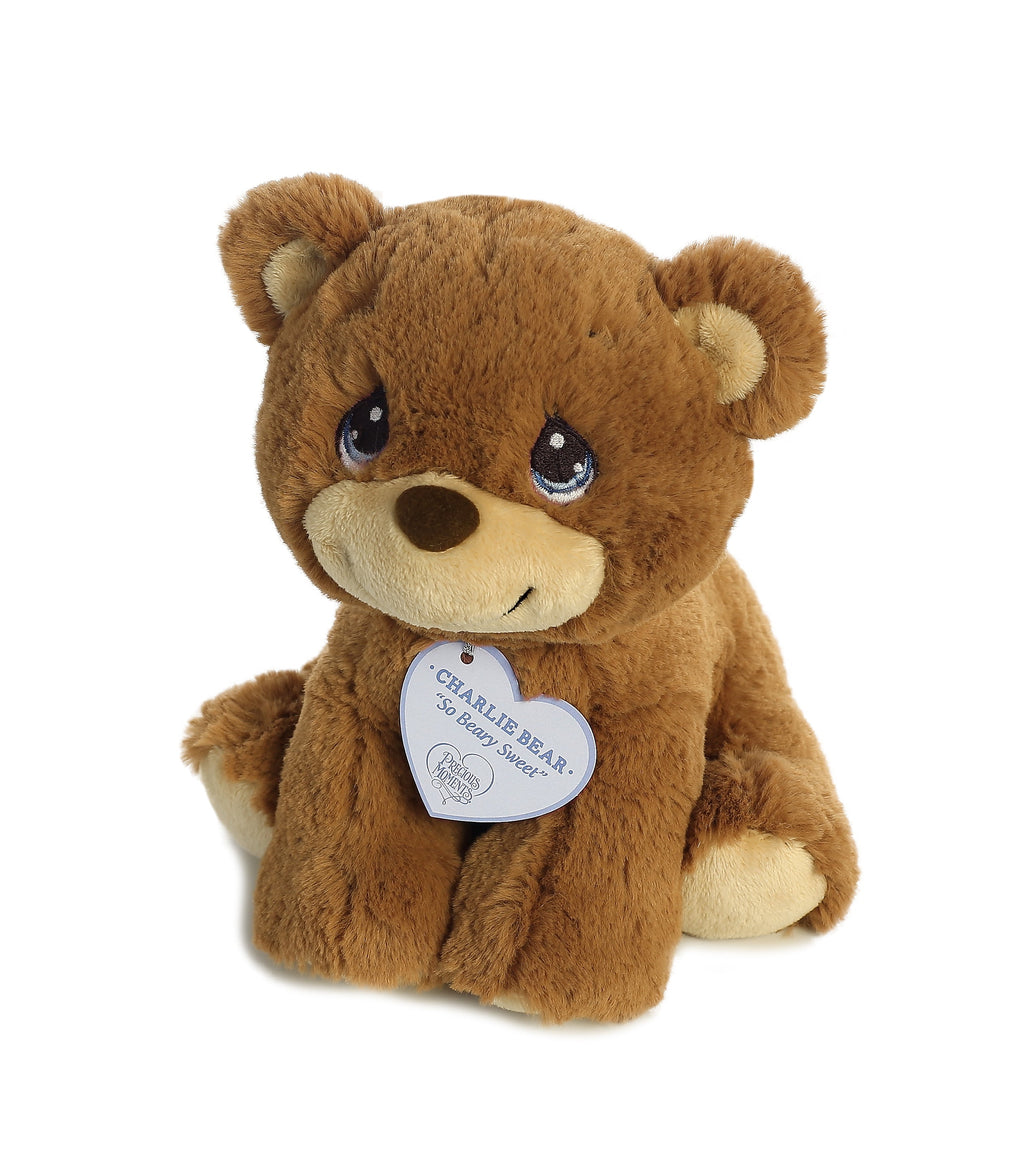 Aurora Precious Moments Charlie Bear 8.5 inch Plush Stuffed Animal Toy
