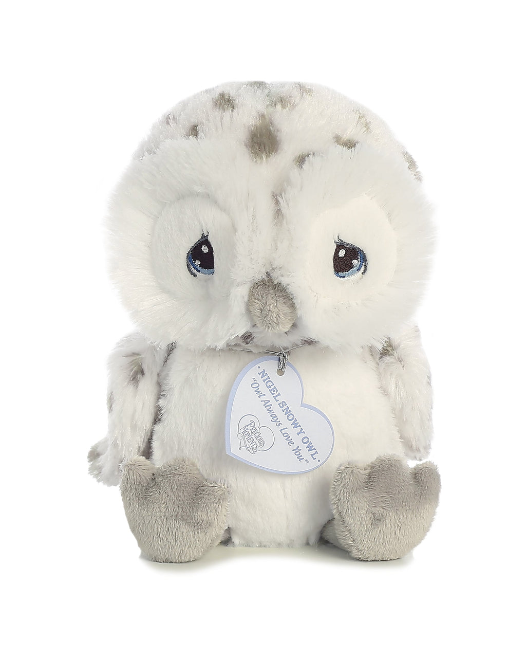 Aurora Precious Moments Nigel Snowy Owl 8.5 inch Plush Stuffed Animal Toy