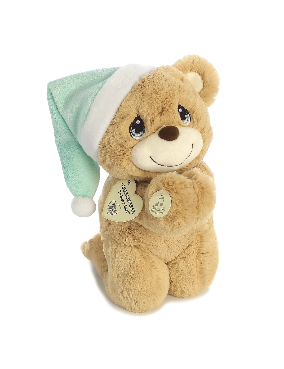 Aurora Precious Moments Charlie Prayer Bear 10 inch Plush Stuffed Animal Toy