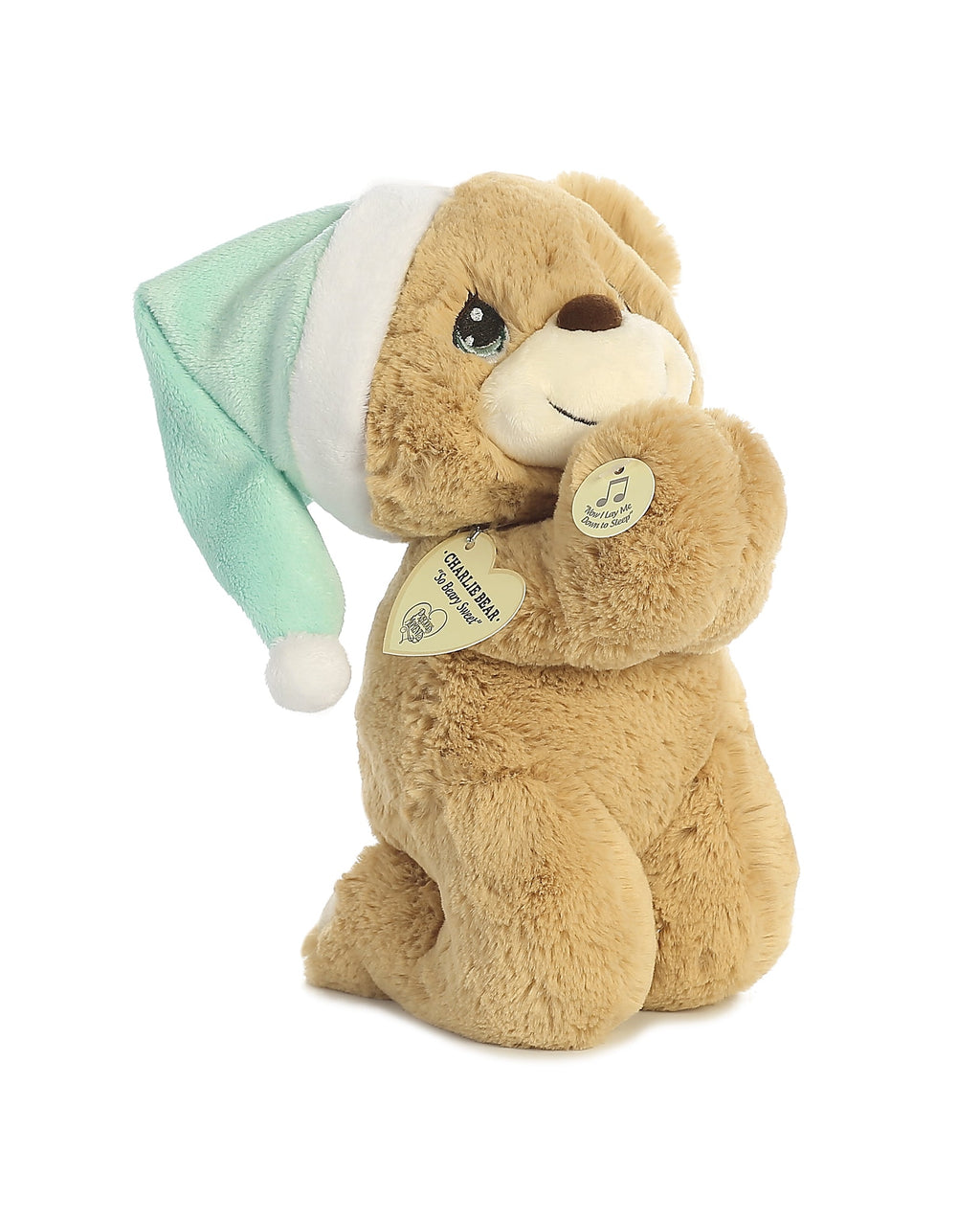 Aurora Precious Moments Charlie Prayer Bear 10 inch Plush Stuffed Animal Toy