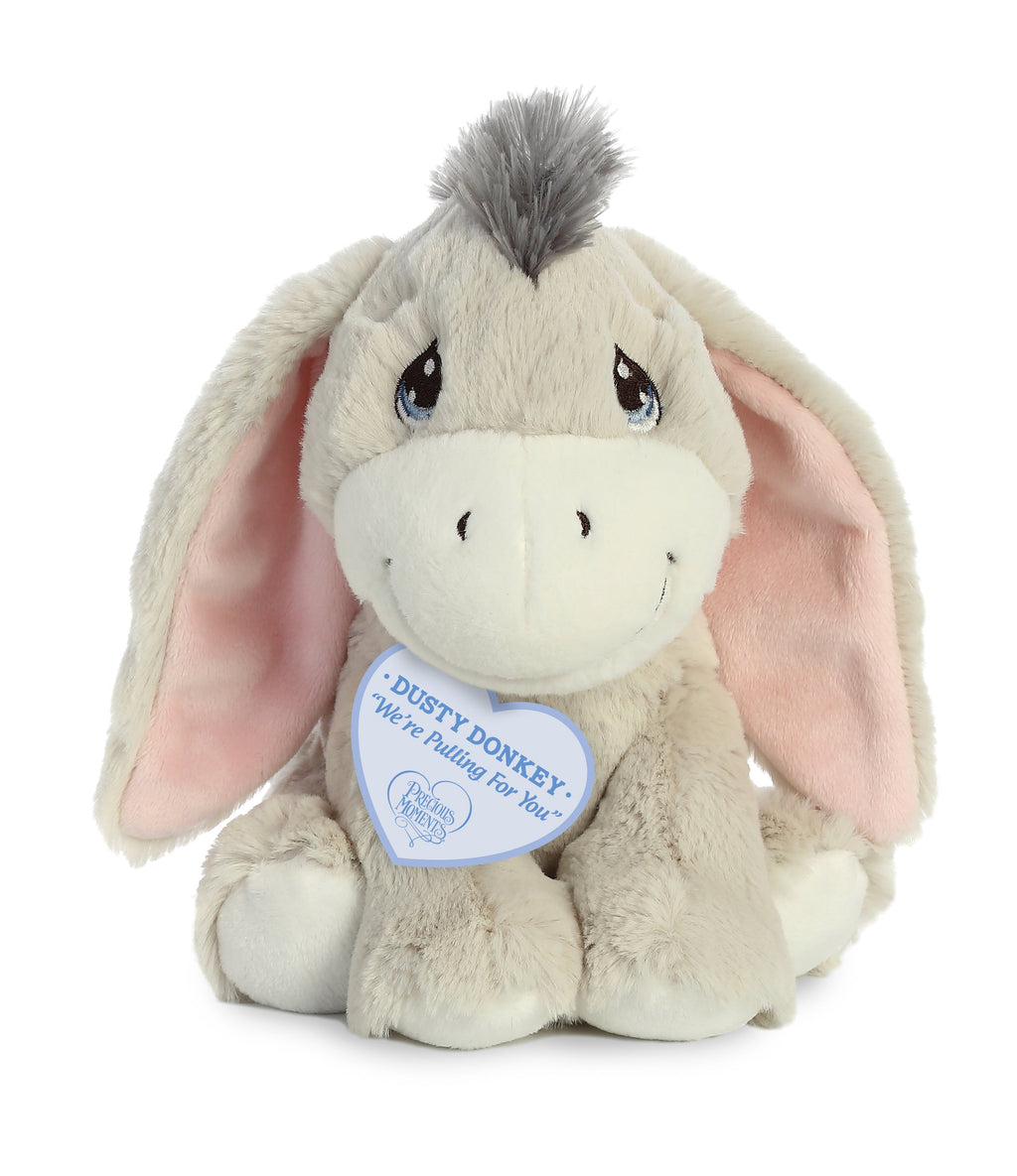 Aurora Precious Moments Dusty Donkey 8.5 inch Plush Stuffed Animal Toy