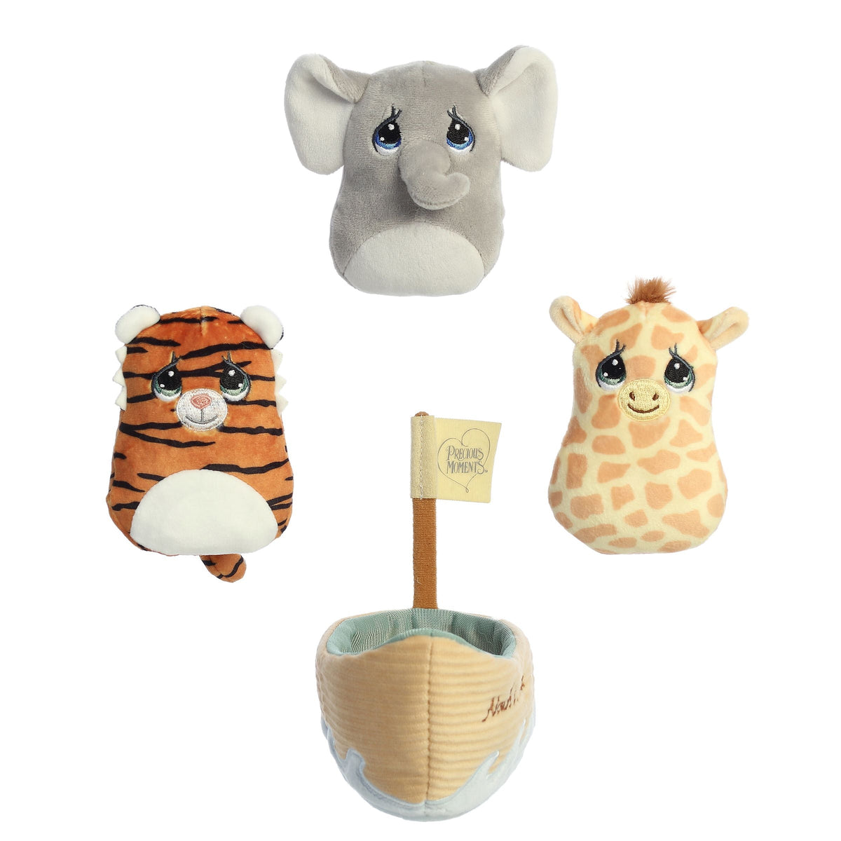 Aurora Precious Moments Noah's Ark Playset 6 inch Plush Stuffed Animal Toy