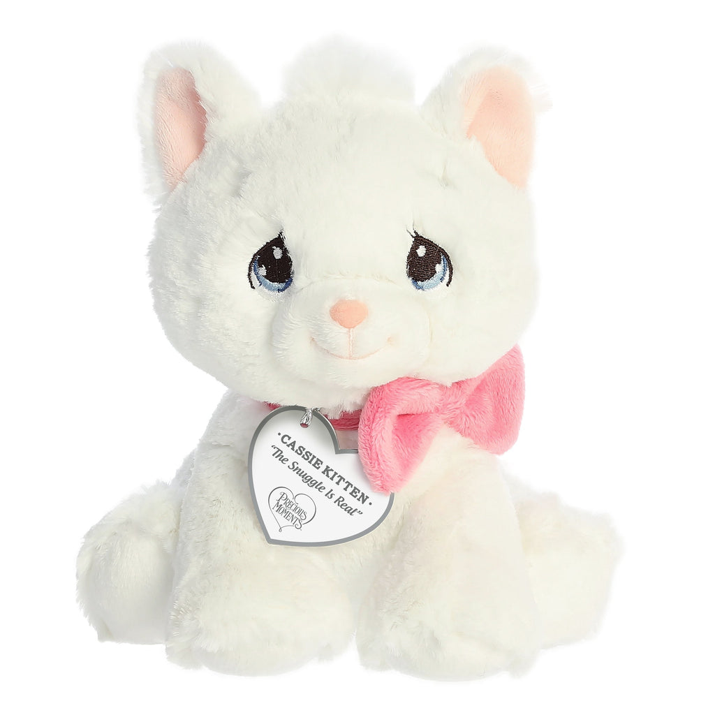 Aurora Precious Moments Cassie Kitten 8.5 inch Plush Stuffed Animal Toy