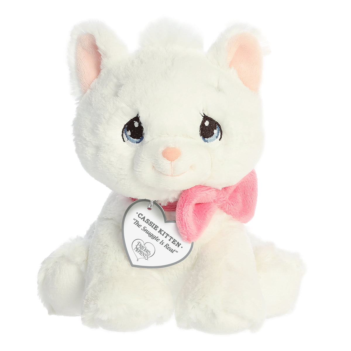 Aurora Precious Moments Cassie Kitten 8.5 inch Plush Stuffed Animal Toy