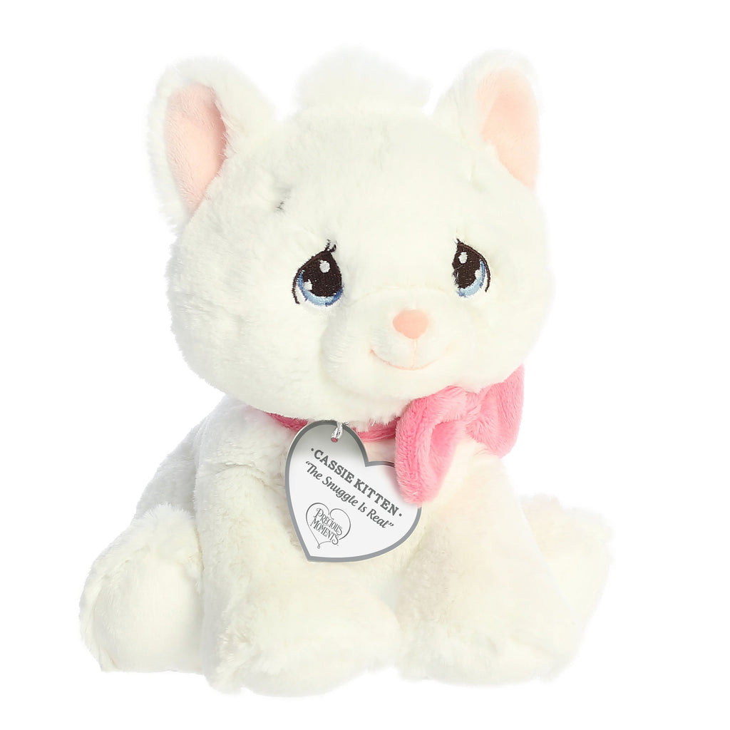 Aurora Precious Moments Cassie Kitten 8.5 inch Plush Stuffed Animal Toy