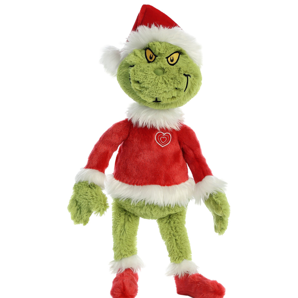 Aurora Grinch Santa 16 inch Plush Stuffed Animal Toy