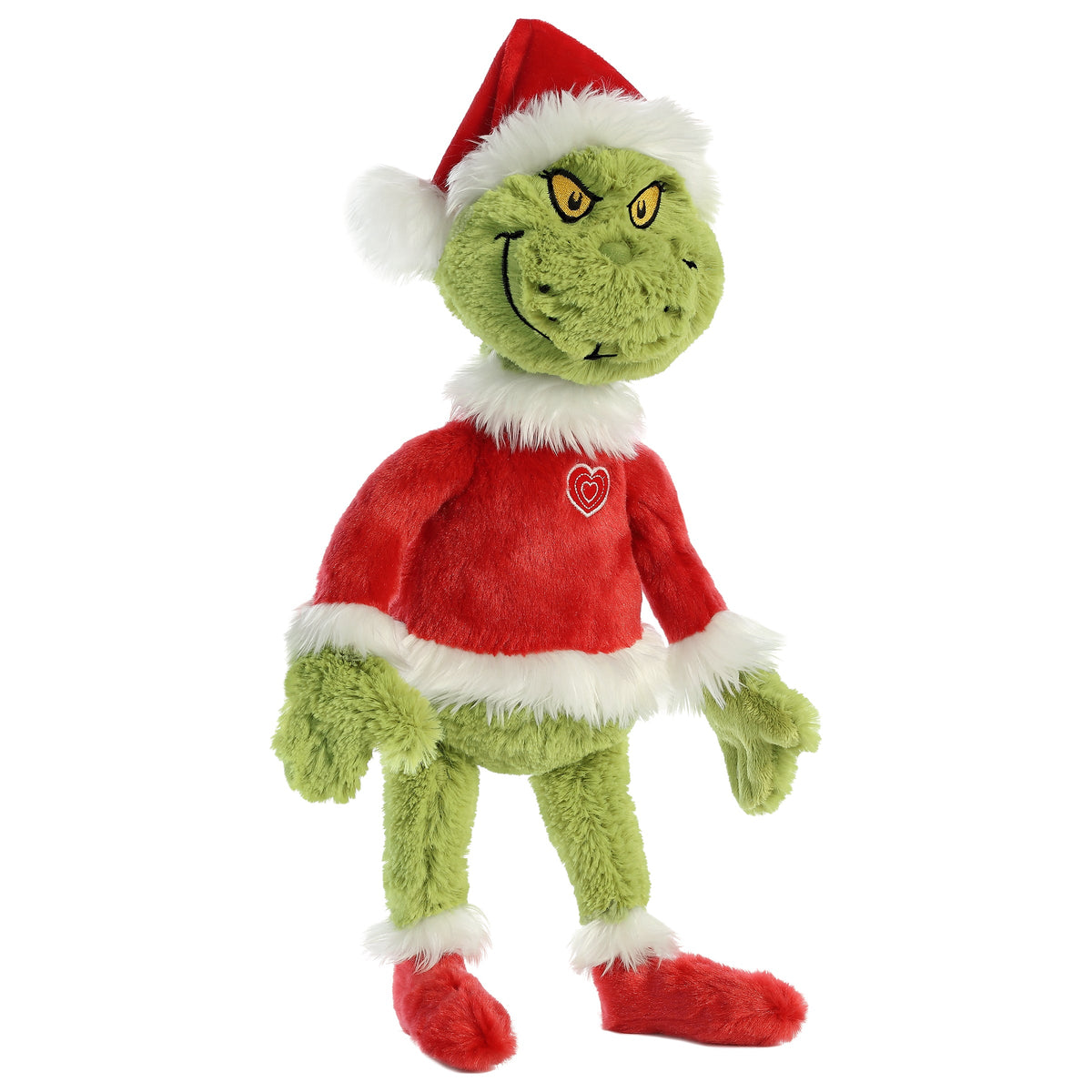 Aurora Grinch Santa 16 inch Plush Stuffed Animal Toy
