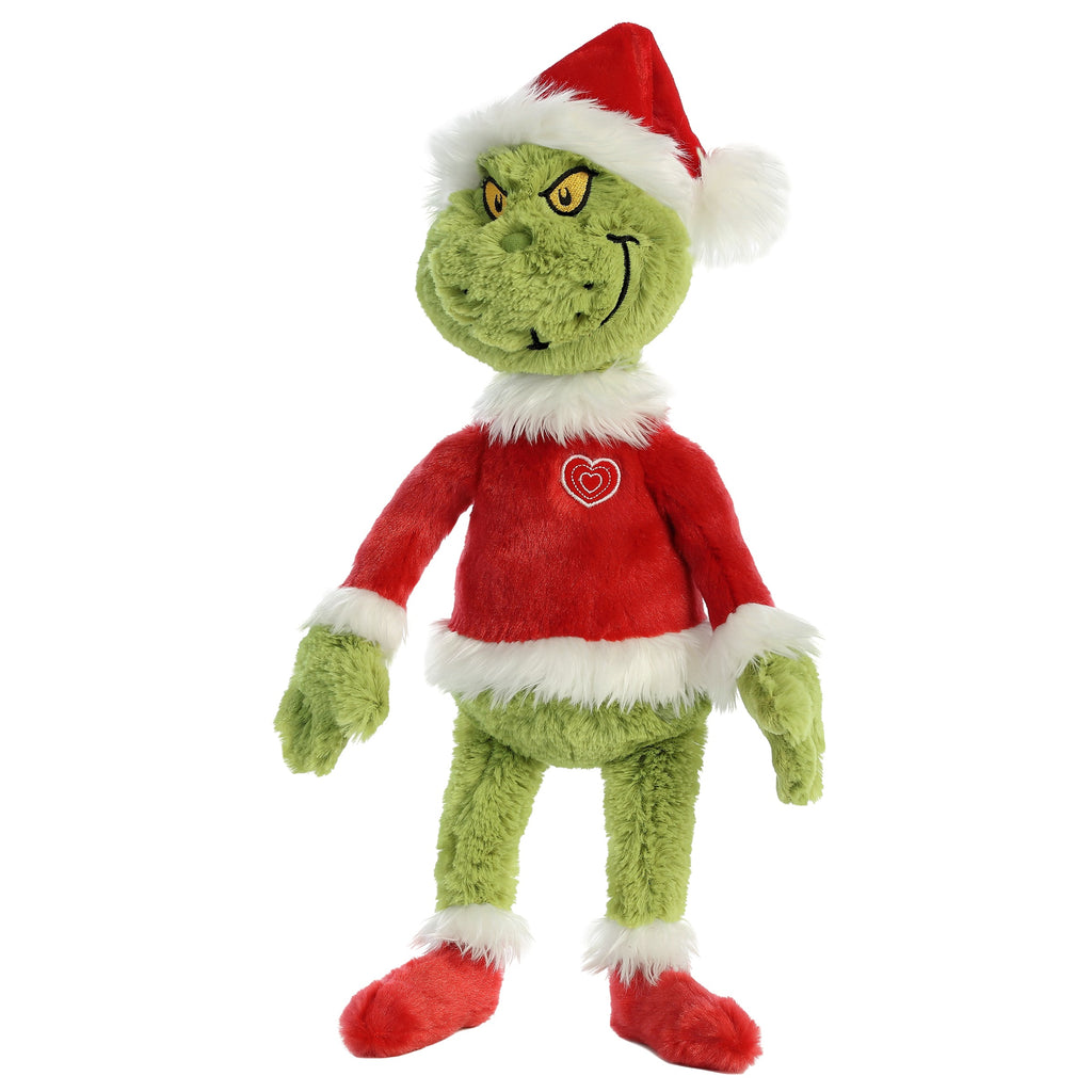 Aurora Grinch Santa 16 inch Plush Stuffed Animal Toy