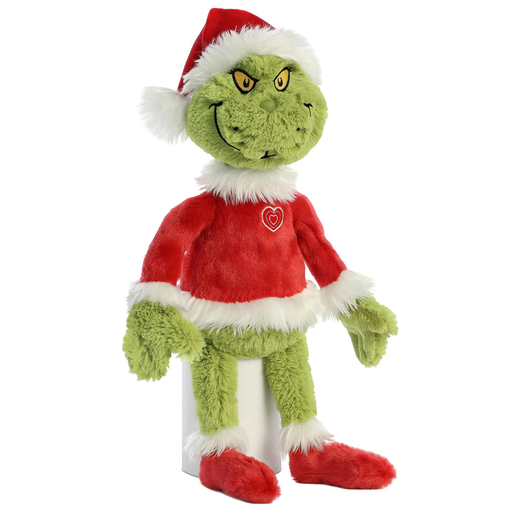 Aurora Grinch Santa 16 inch Plush Stuffed Animal Toy