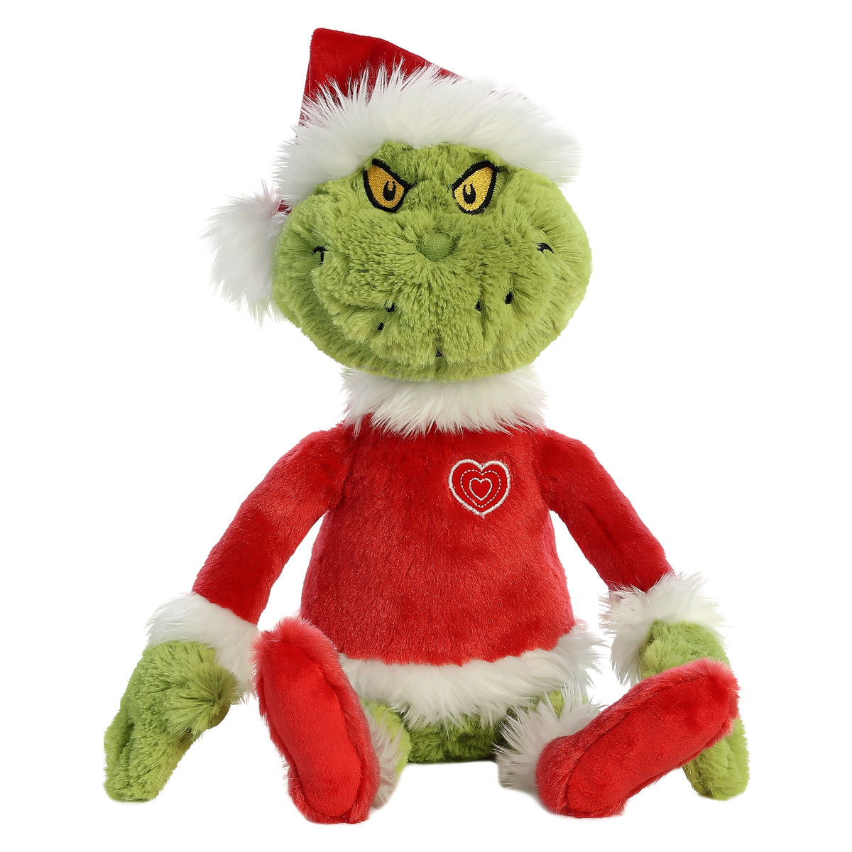 Aurora Grinch Santa 16 inch Plush Stuffed Animal Toy