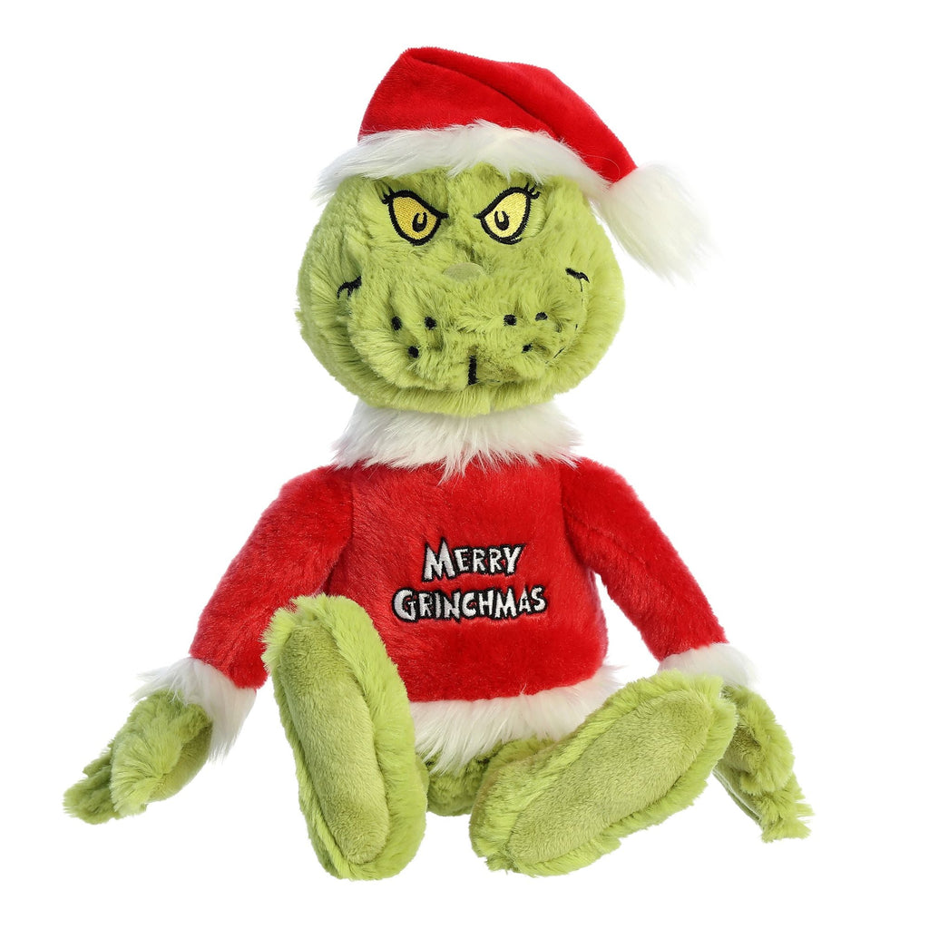 Aurora Dr. Seuss Merry Grinchmas Grinch 16 inch Plush Stuffed Animal Toy