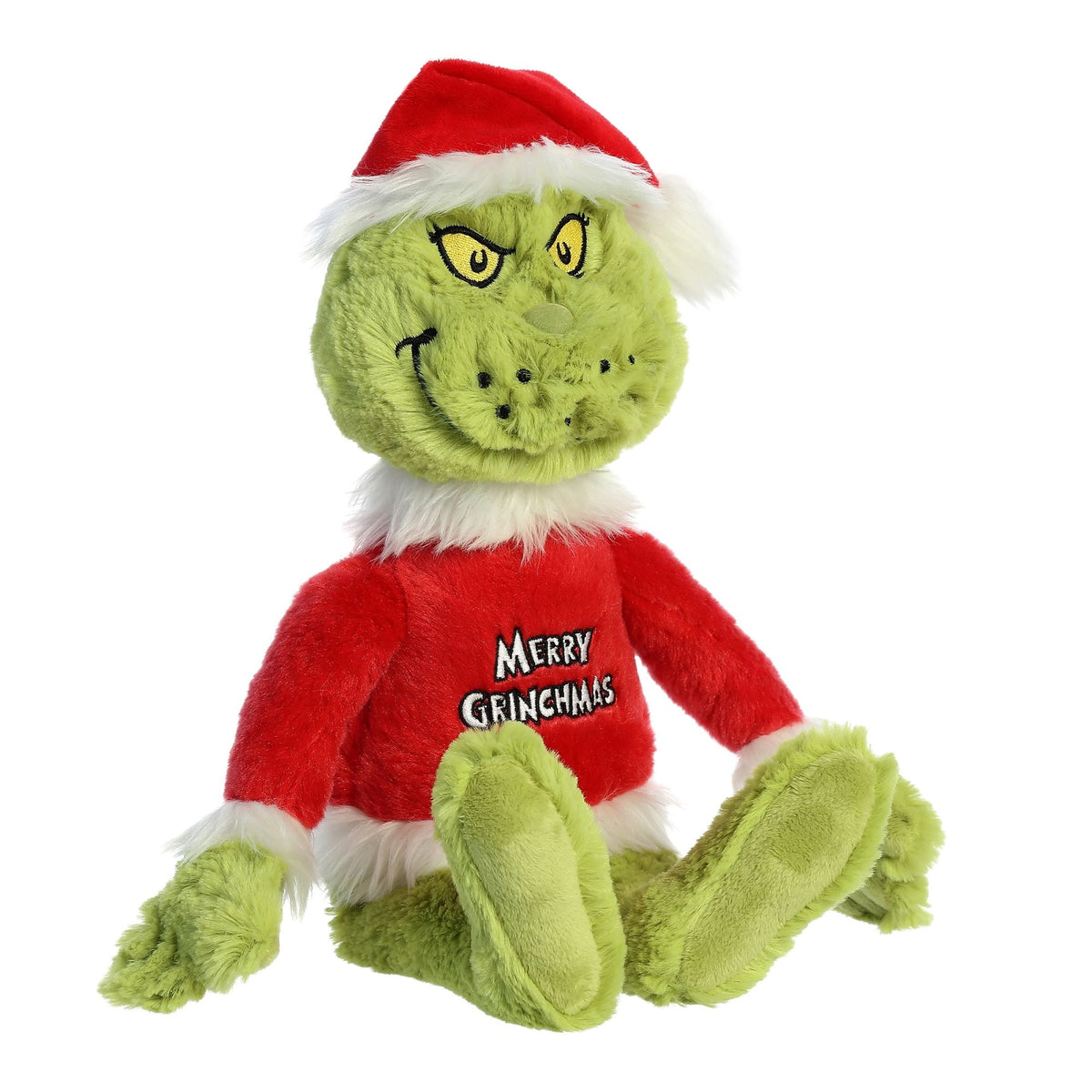 Aurora Dr. Seuss Merry Grinchmas Grinch 16 inch Plush Stuffed Animal Toy