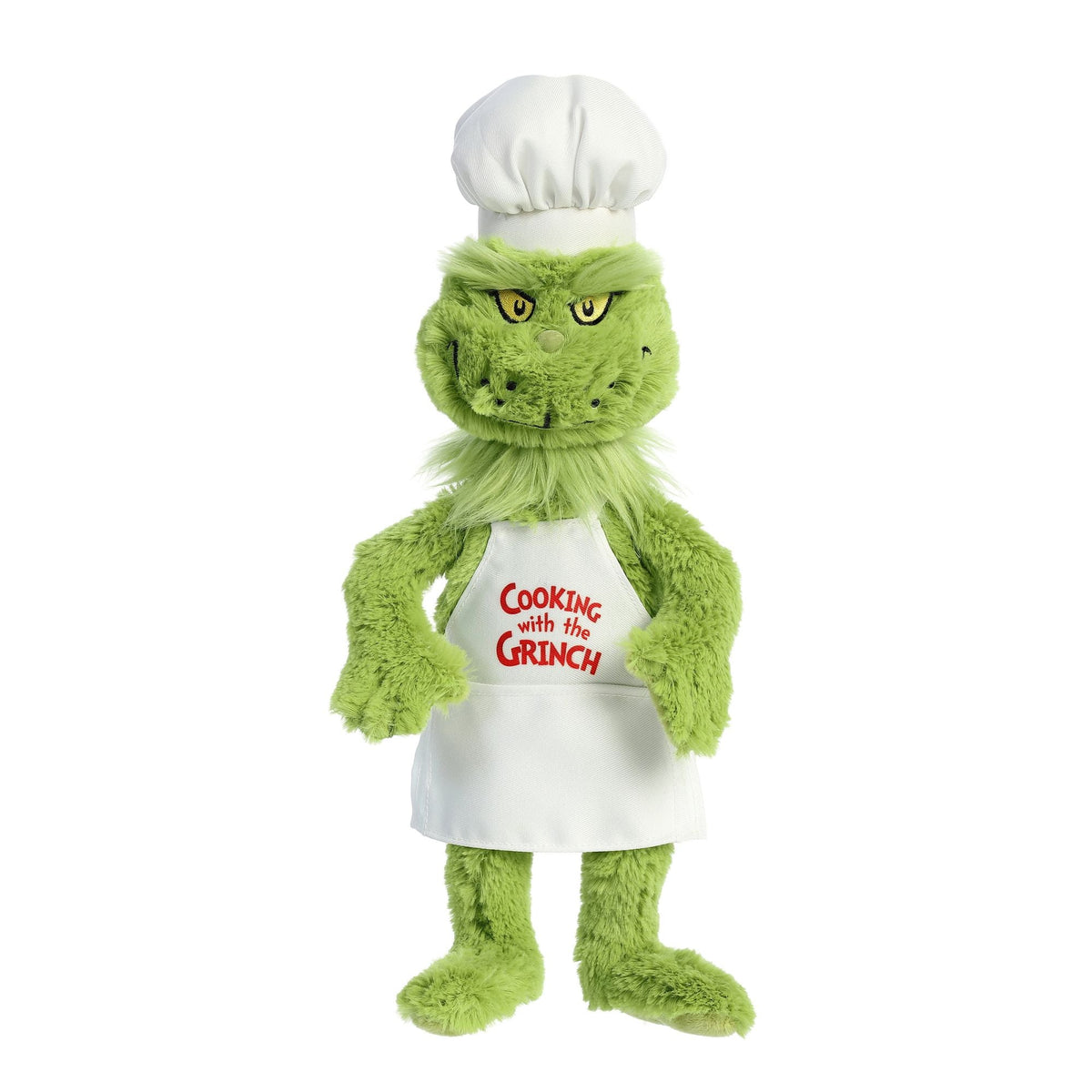 Aurora Dr. Seuss Chef Grinch 14 inch Plush Stuffed Animal Toy
