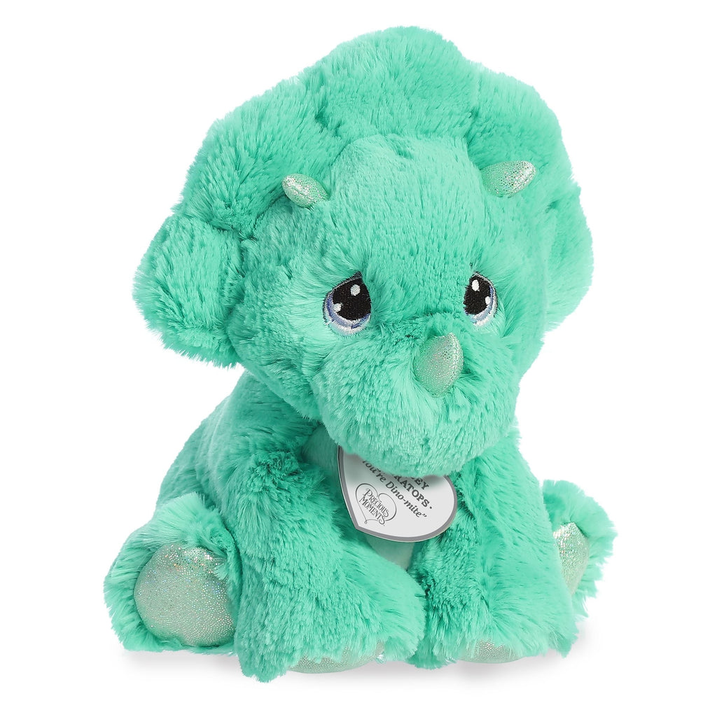 Aurora Precious Moments Tracey Triceratops Plush Stuffed Animal Toy 8" #15849
