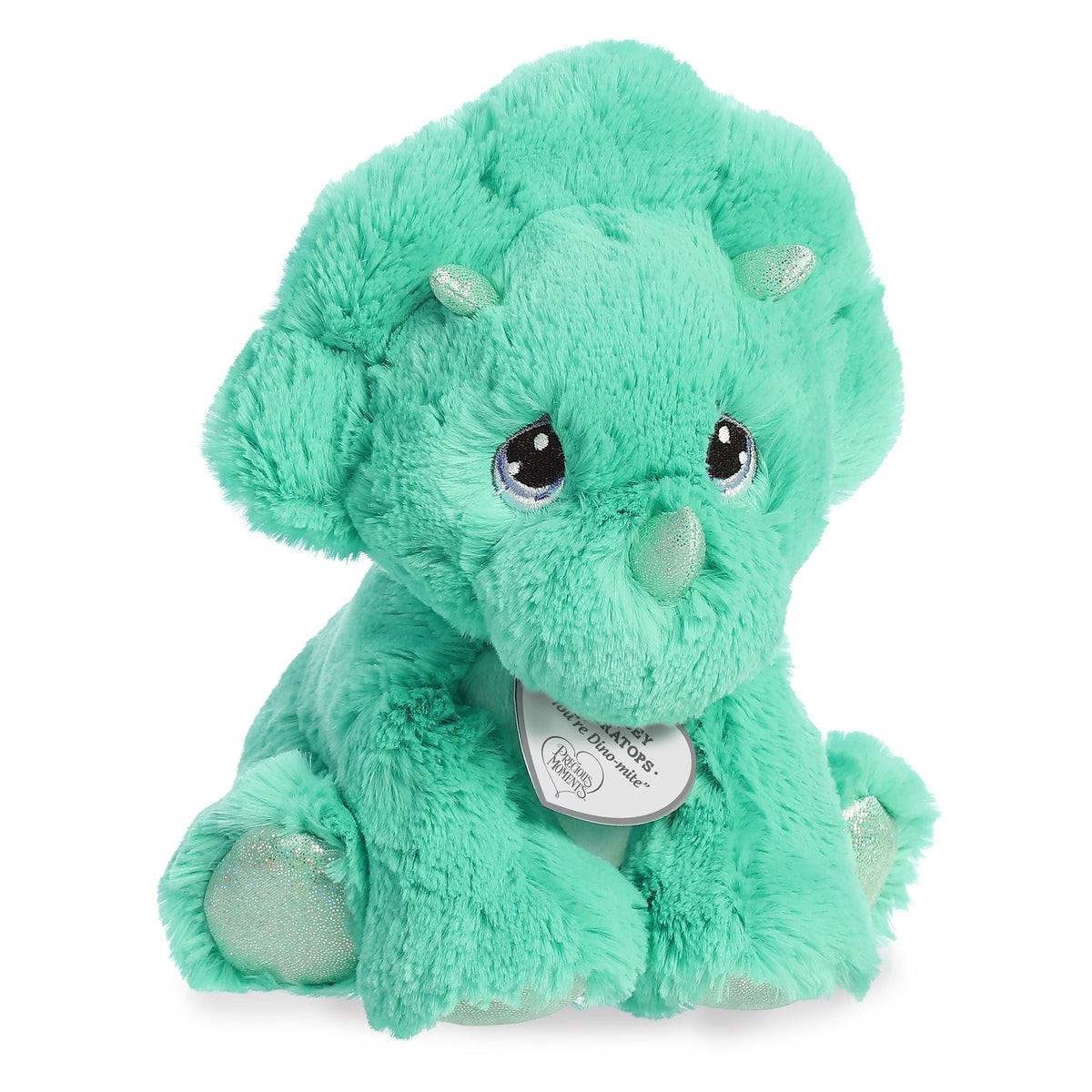 Aurora Precious Moments Tracey Triceratops Plush Stuffed Animal Toy 8" #15849