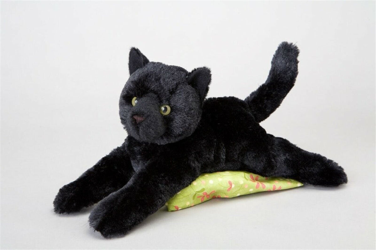 Douglas Cuddle Tug Black Cat 15" Plush Stuffed Animal Toy #4507