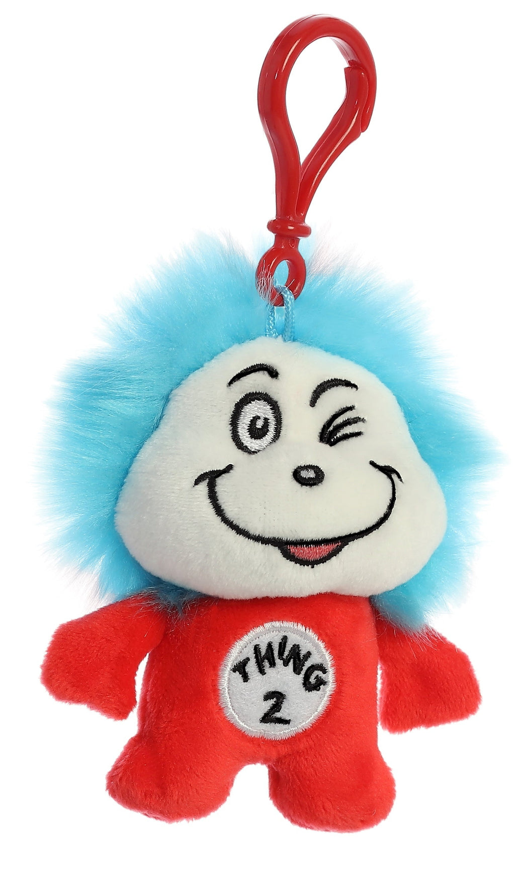 Aurora Whimsical Dr. Seuss Thing Two Clip-On Plush Stuffed Animal Toy 4" #15924