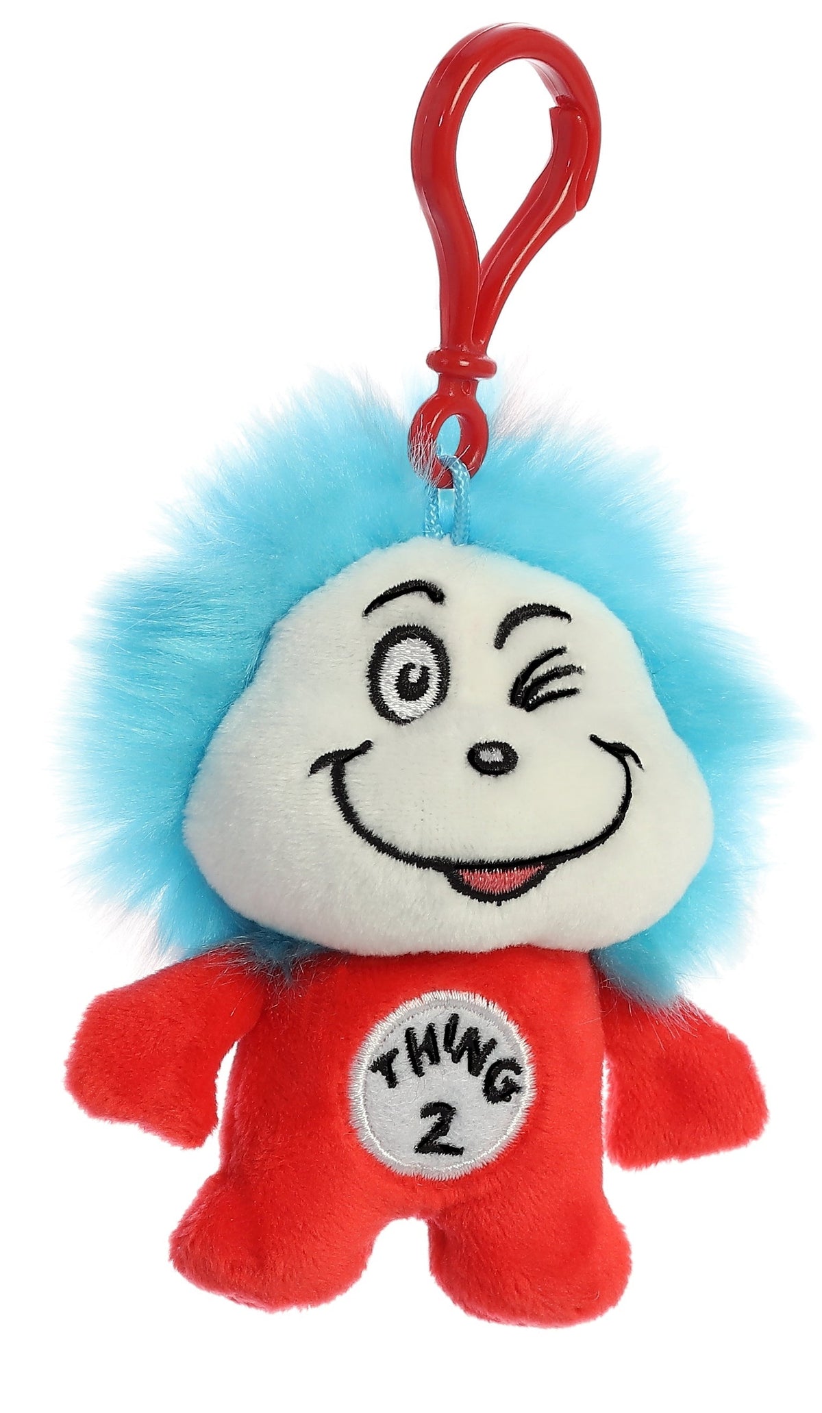 Aurora Whimsical Dr. Seuss Thing Two Clip-On Plush Stuffed Animal Toy 4" #15924